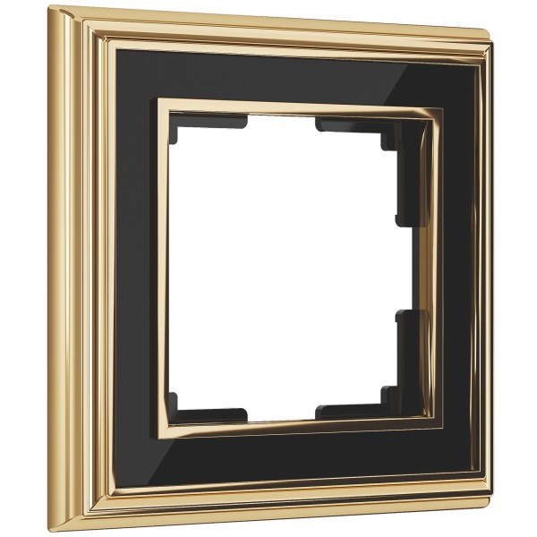 Рамка на 1 пост Werkel WL17-Frame-01 Palacio (золото / черный) - купить в Воронеже