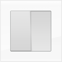 Рамка для двойной розетки Werkel WL01-Frame-01-DBL Favorit (белый) - купить в Воронеже