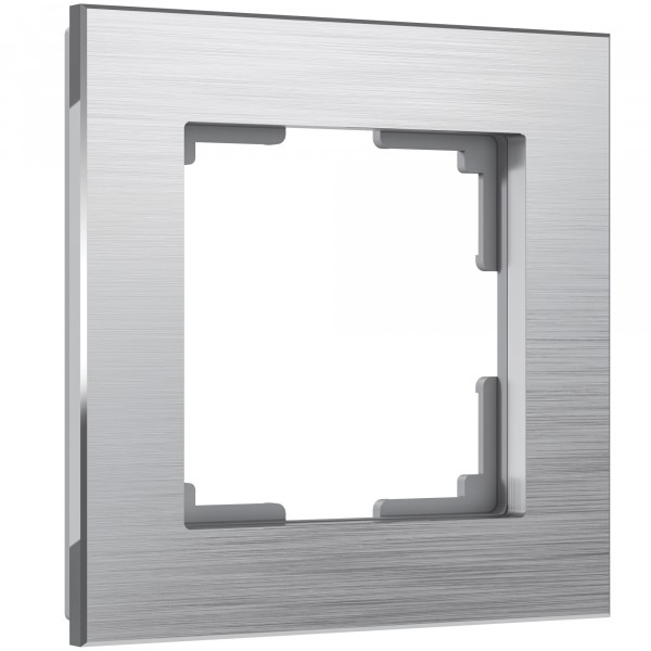 Рамка на 1 пост Werkel WL11-Frame-01 Aluminium (алюминий) - купить в Воронеже