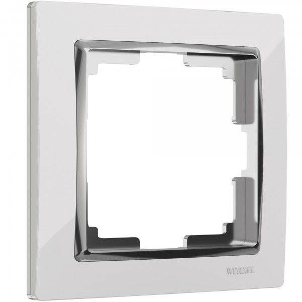 Рамка на 1 пост Werkel WL03-Frame-01 Snabb (белый/хром)