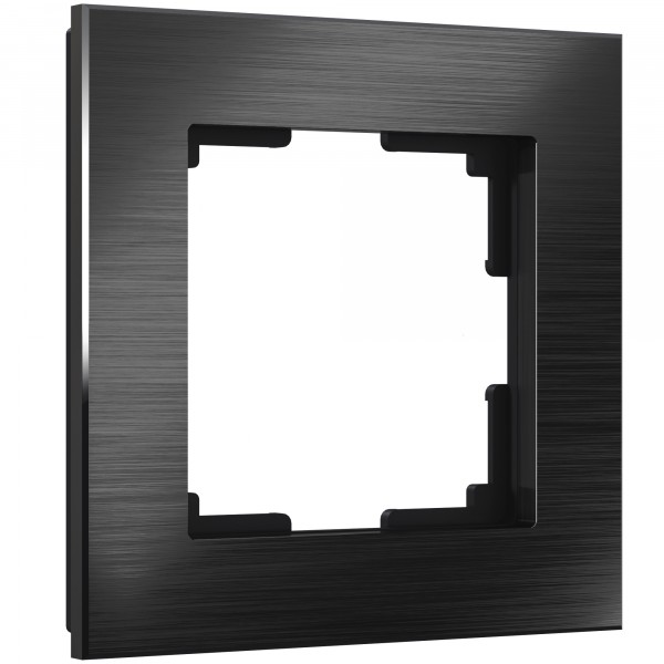 Рамка на 1 пост Werkel WL11-Frame-01 Aluminium (черный алюминий) - купить в Воронеже